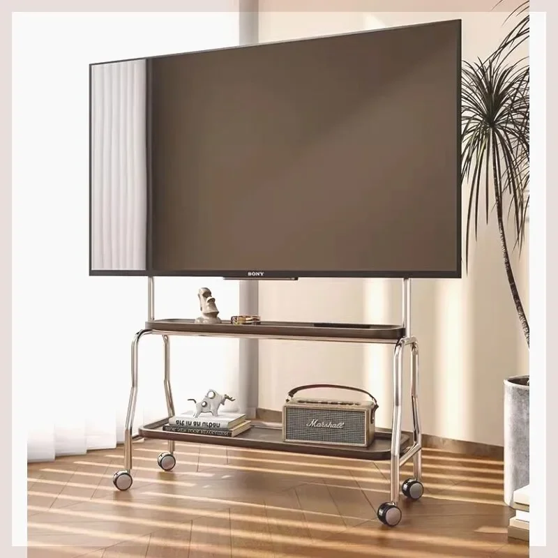 Multifunctional living room mobile TV stand Floor stand Movable TV stand with wheels suitable for hanging from 32 to 85 inches