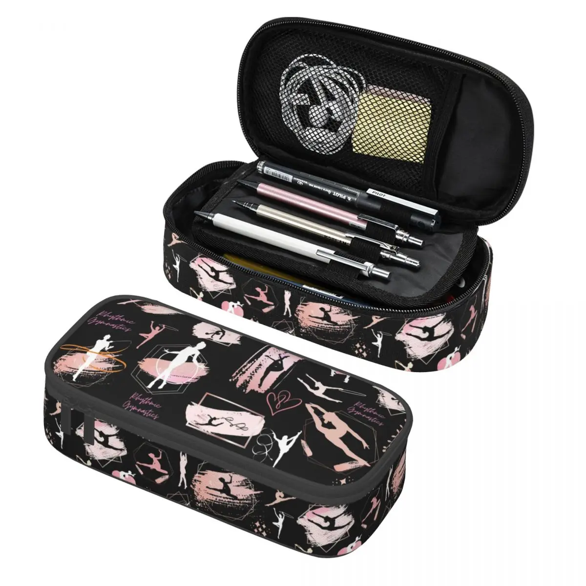 Customized Cute Rhythmic Gymnastics Dance Pencil Cases for Girl Boy Large Capacity Pencil Box Stationery