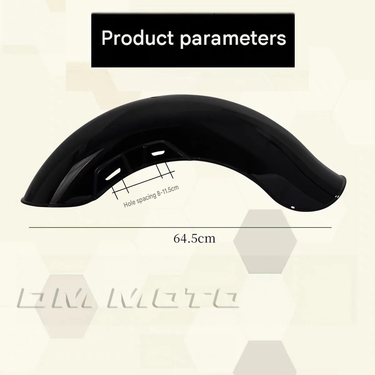 For BENDA DARK FLAG 950  darkflag 950  950 dark flag Extended Thick Front Mudflap Fender Splash‑Proof Extension Cover