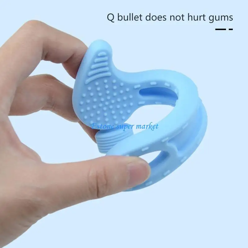 090B 4pcs Baby Teething Set Silicone Baby Chew Toy for Boys Girls Sucking Needs Infant Toddlers Teething Relief Babies Toy