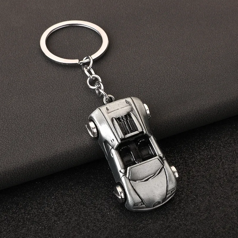 Trending Convertible Muscle Sports Car Keychain 2023 Cute Trend School Bag Car Key Pendant Couple New Trinket Gift Keyring