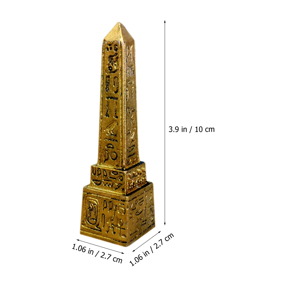 Egyptian Obelisk Figurine Statue Egyptian Obelisk Psychological Sandbox Tower Ornament Figurine Desktop Egyptian Tower Ornament