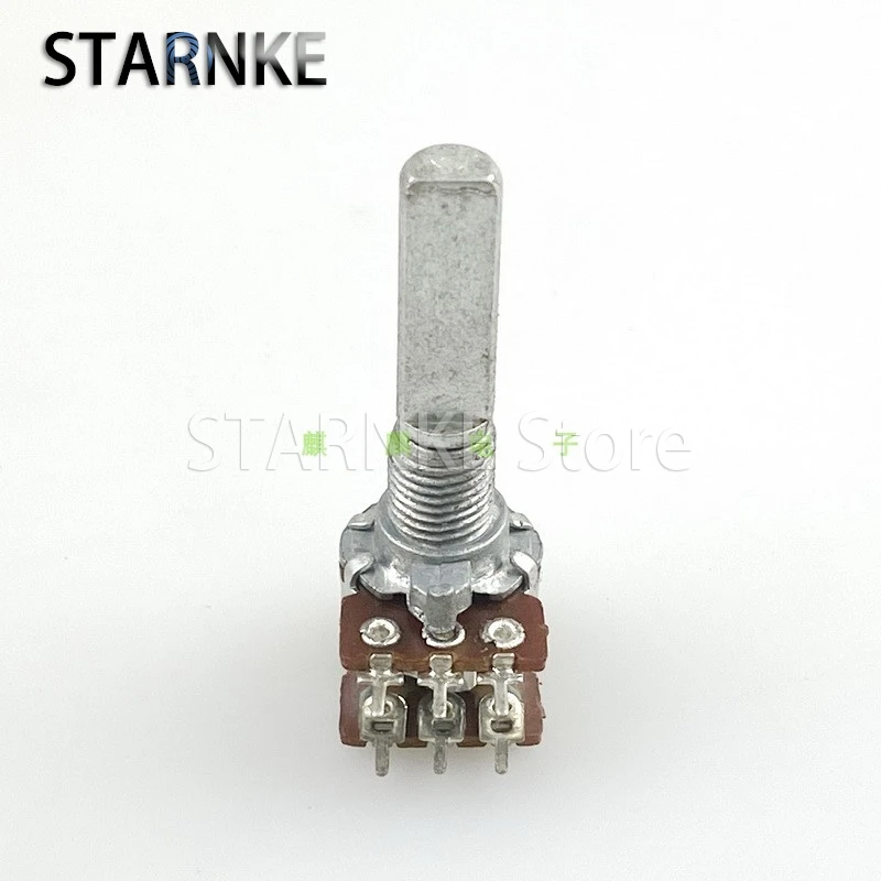 2PCS R1210G 12 Type 6-Pin Dual B100K Computer Speaker Amplifier Audio Treble And Bass Volume Potentiometer D Shaft Length 26mm