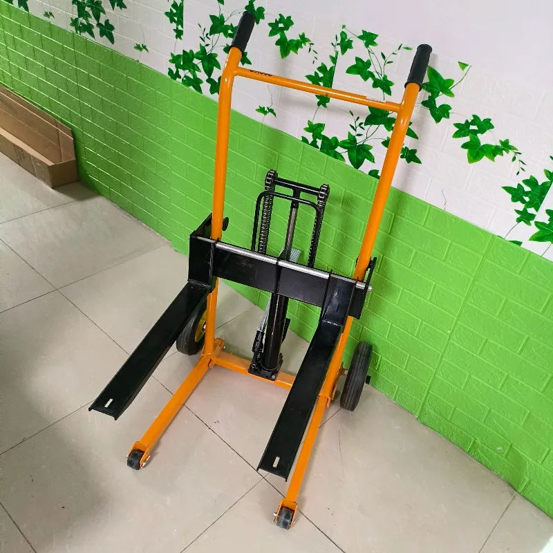 

Small crane household hydraulic transport truck trolley pallet platform truck stacker mini manual forklift transport artifact