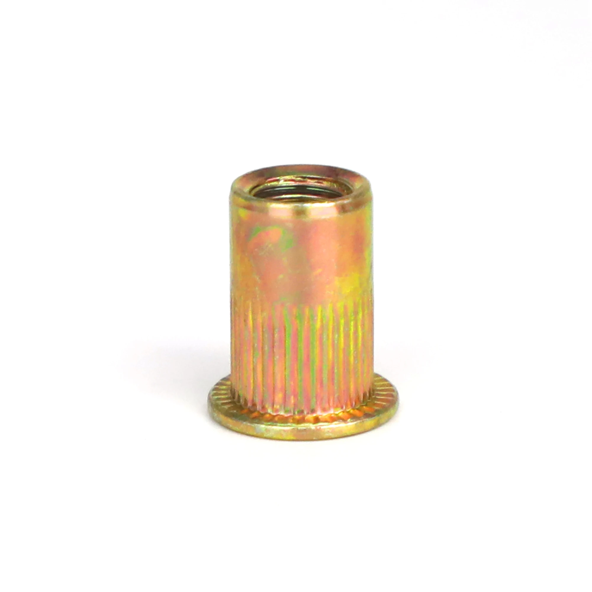 20/10PCS Rivet Nuts Threaded insert Nutsert Nuts M3 M4 M5 M6 M8  Flat Head Threaded Nuts Knurled Nuts Rivet Nut Nutsert Cap