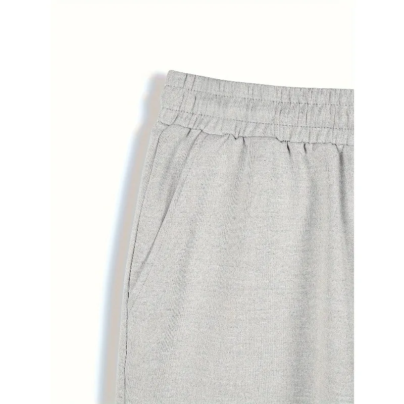 Shorts de algodão confortável masculino casual micro-elástico cinto elástico com cordão shorts treinamento de fitness confortável e elegante