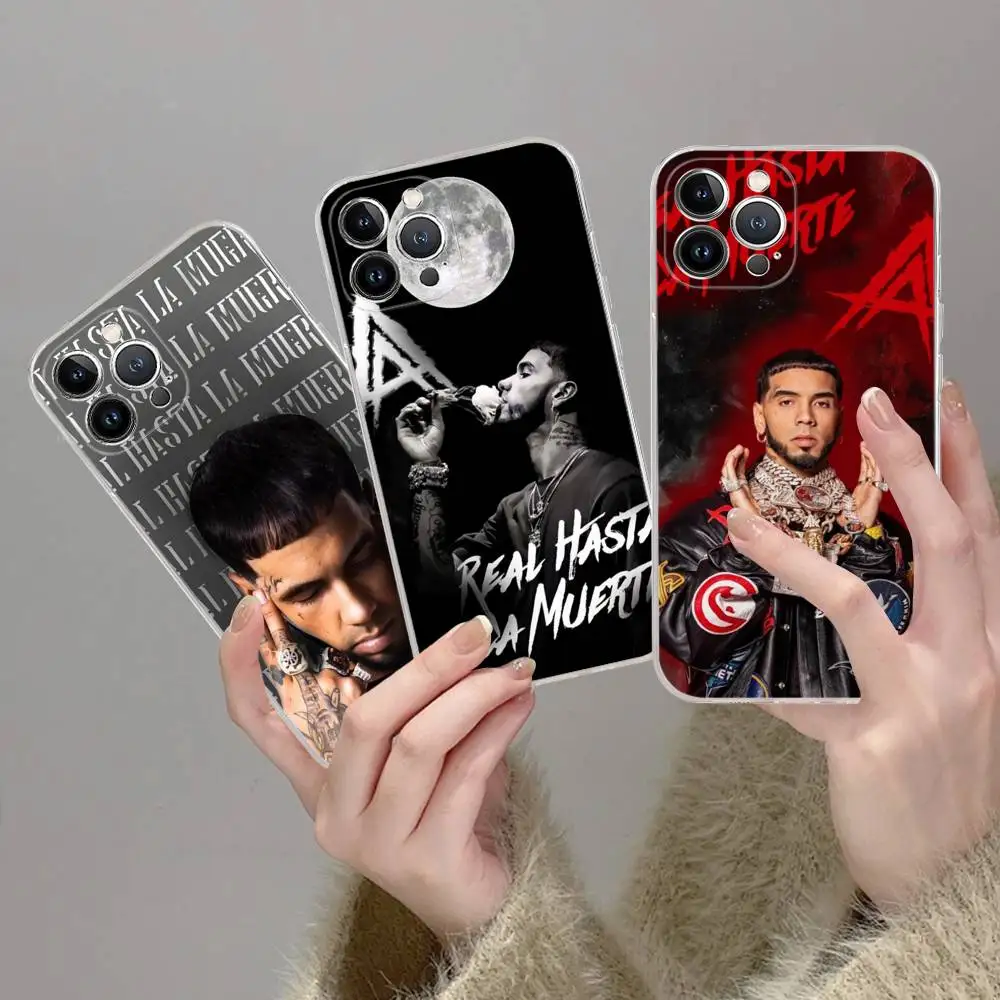 Rapper Anuel AA Music Phone Case For IPhone 17 16 15 14 13 12 11 Plus Pro Max Transparent Soft Cover
