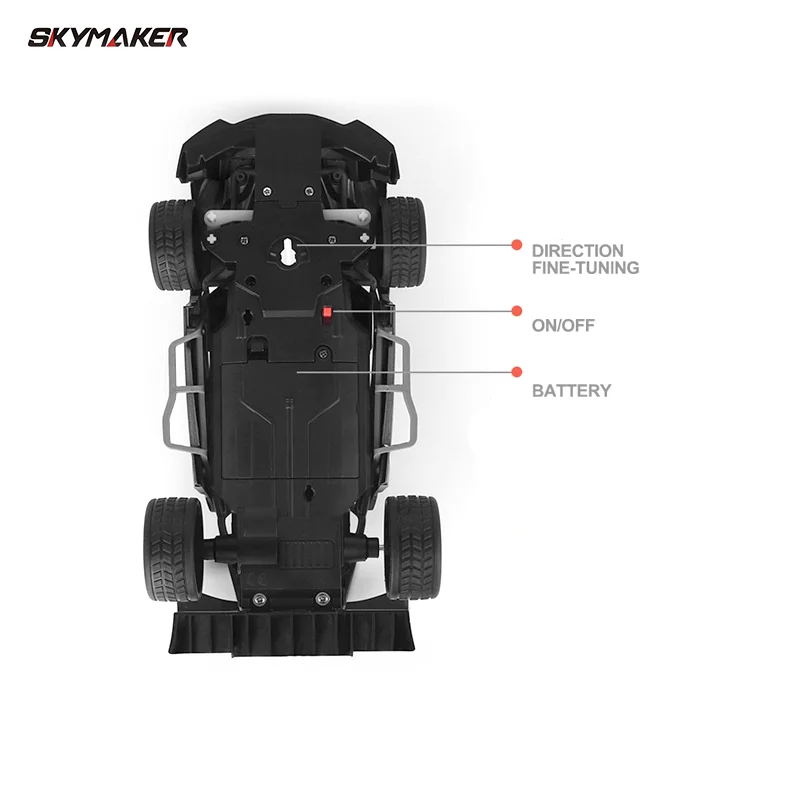 RC Metal Car Toys 1/24 2.4G High Speed Remote Control Mini Scale Model Vehicle Electric Metal RC Car Toys for Boys Children Gift