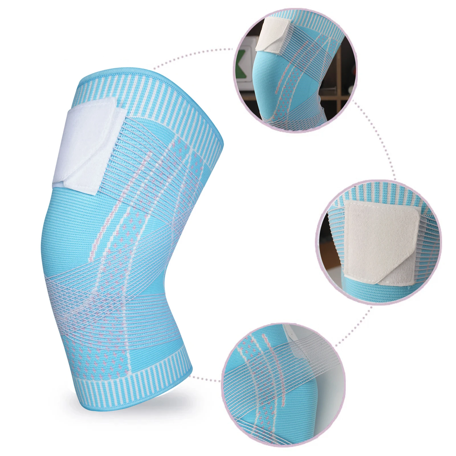 Fitness Knee Pads Support Braces Protector Bandage Elastic Men Women Sports Compression Kneepad Sleeve Basketball Volleyball