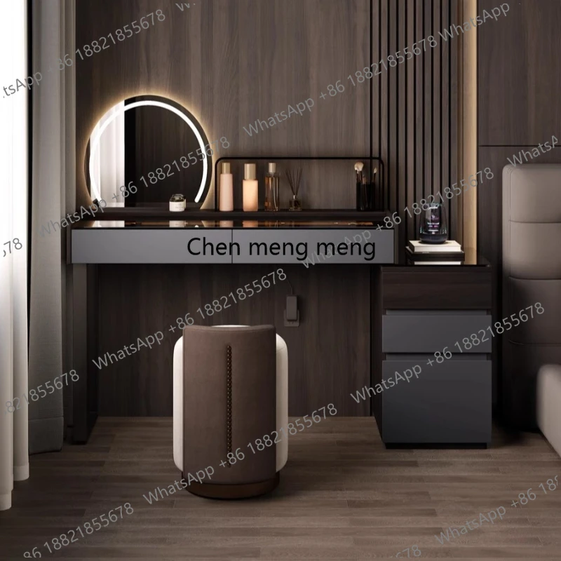 

Mirror stool Vanity Table Storage Drawers Nordic Organizer Dressing Table Makeup Desk Aesthetic Schmincktisch Bedroom Furniture