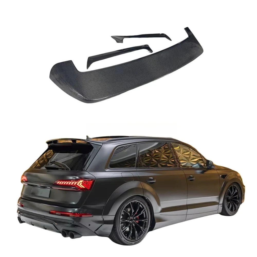 For Audi Q7/SQ7 Upgrade ABT Style Carbon Fiber Rear Spoiler Wing Car Bumper  Rear Wing Body Kit