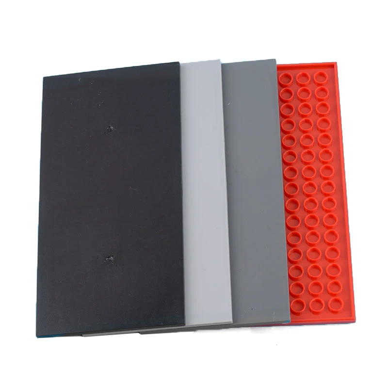 2 قطعة/الوحدة MOC البلاط 48288 بلاط 8x16 مع الأنابيب السفلية على الحواف متوافق 90498 4974 أجزاء اللبنات 4221750 4603646