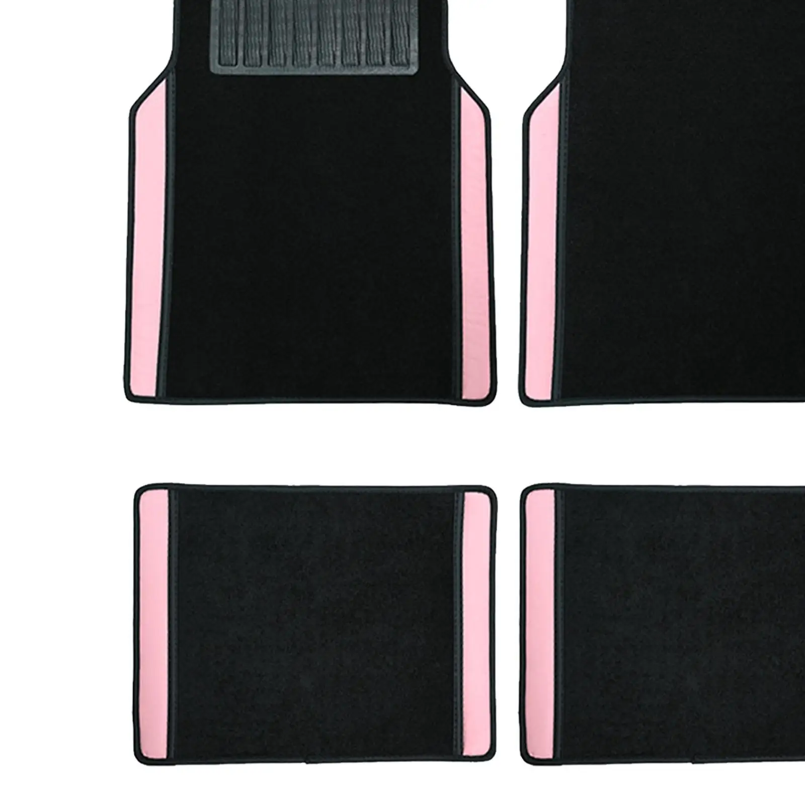 All Weather Car Mats Set PVC Nail Bottom Anti Slip Breathable Carpet Protector for Universal Car Interior Flooring Upgrade