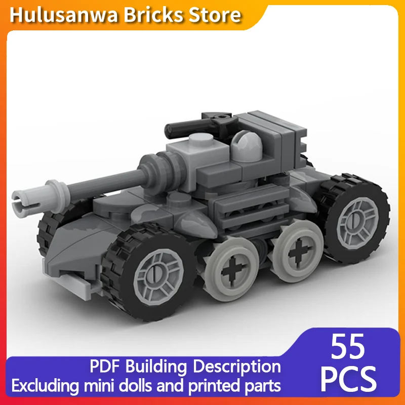 

EBR Armored Scout Car Model MOC Building Bricks War Equipment Modular Technology Gifts Holiday Assemble Children Toys Suit