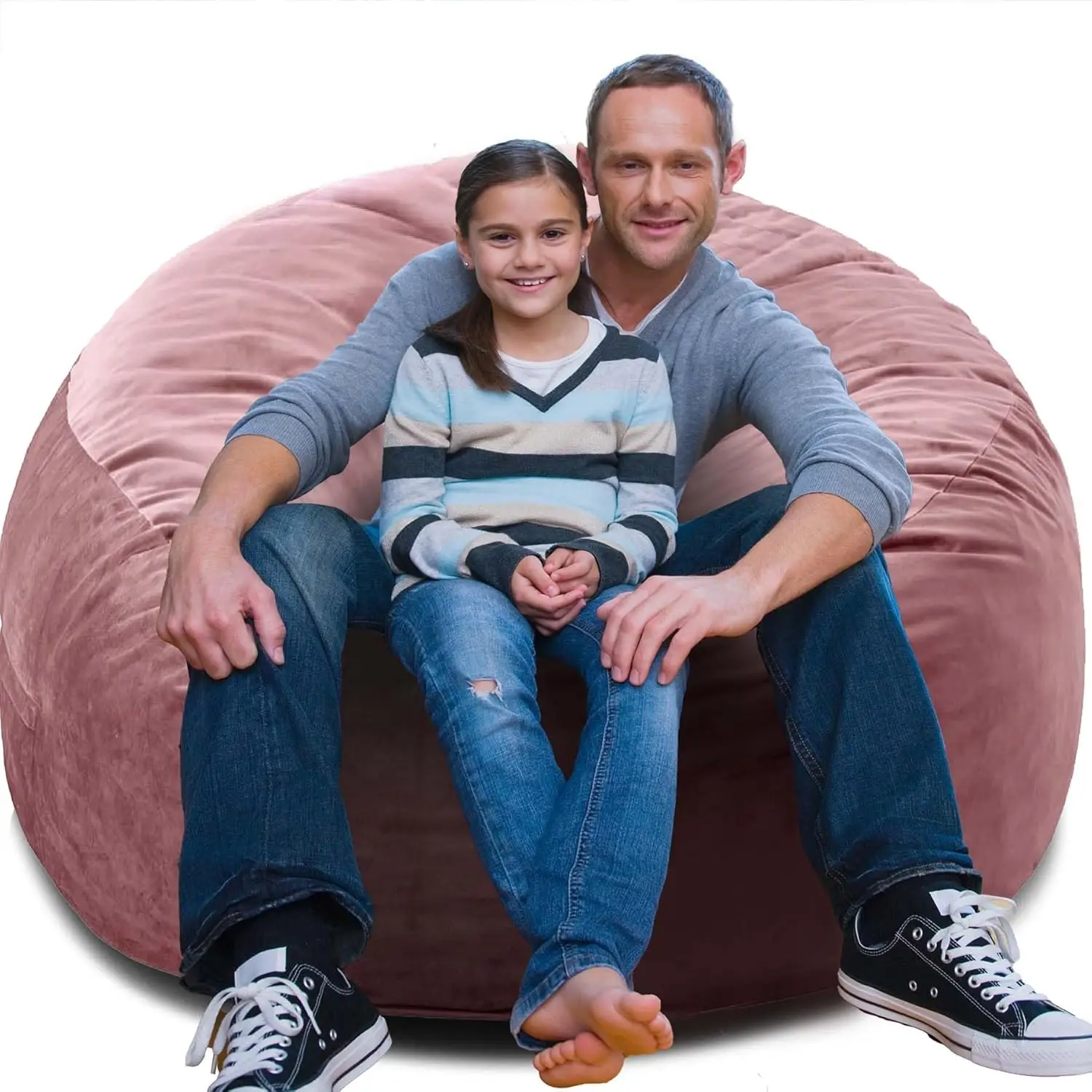 Bean Bag Chairs, Memory Foam Bean Bag Chair For Adults/Teens/Kids, Velvet Lazy Sofa Furniture With Removable High-Rebound