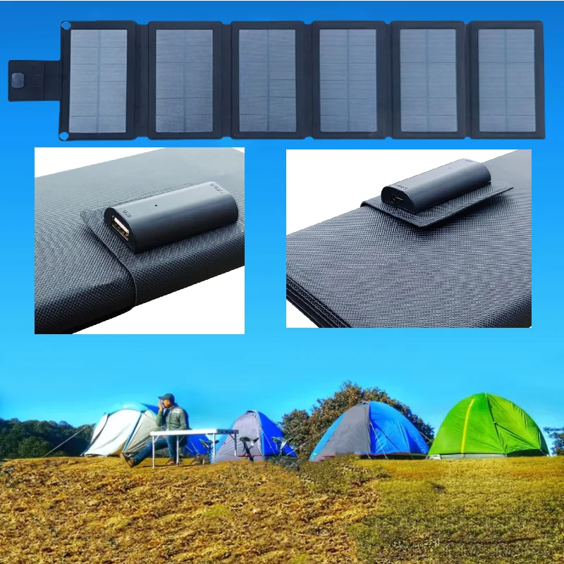 New Arrival 1000W Foldable Solar Panel USB TypeC Mobile Phone Charging Waterproof Outdoor Hiking Camping Portable Battery Bank