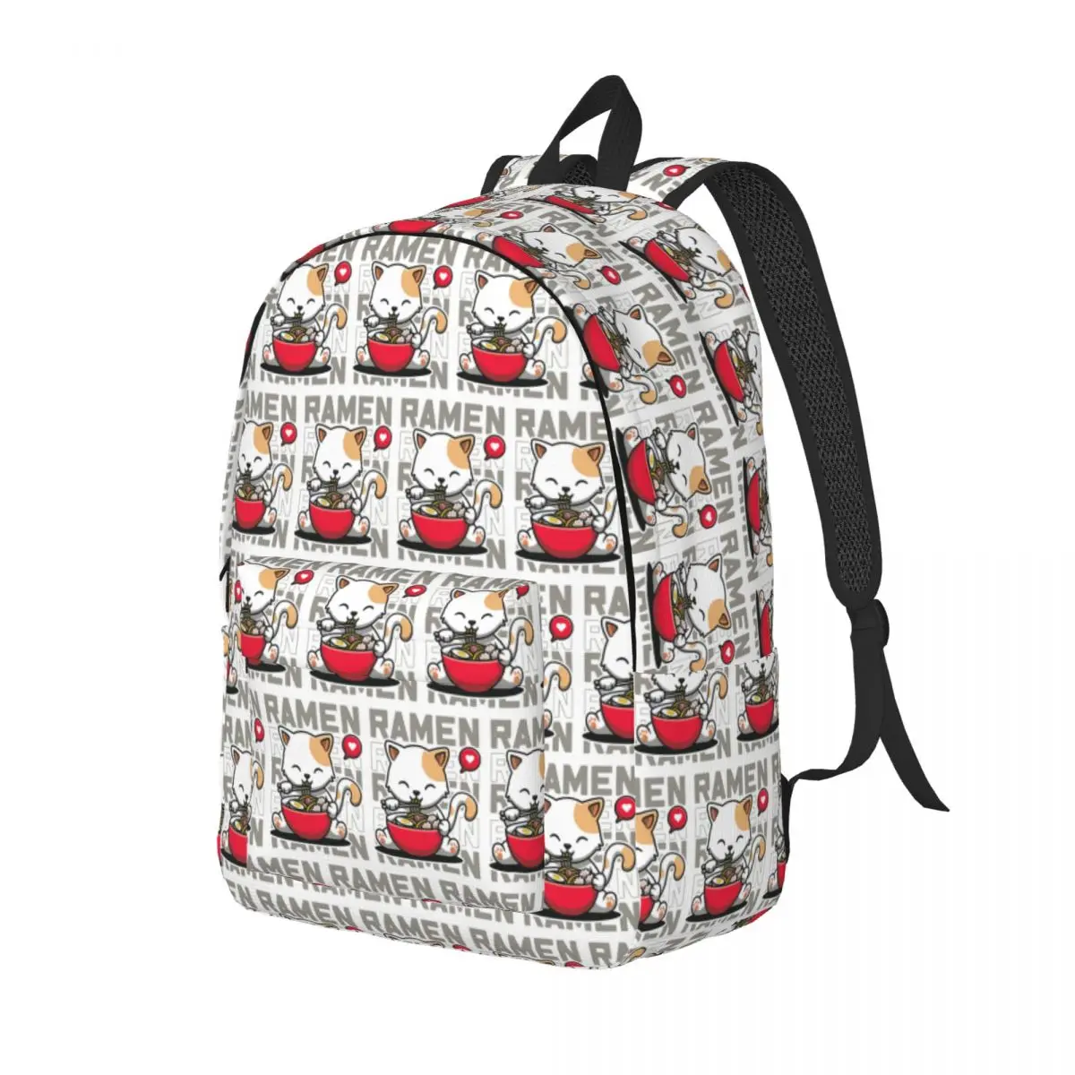

Eating Ramen Cute Noodles Student Backpack School Bag Hiking Travel Daypack for Boys Girls Fashion Bookbag Shoulder Bags
