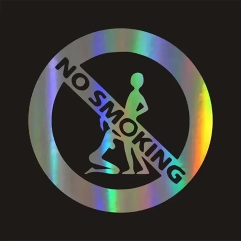 

Girls and boys are prohibited from smoking. 3D reflective custom car and motorcycle decoration stickers
