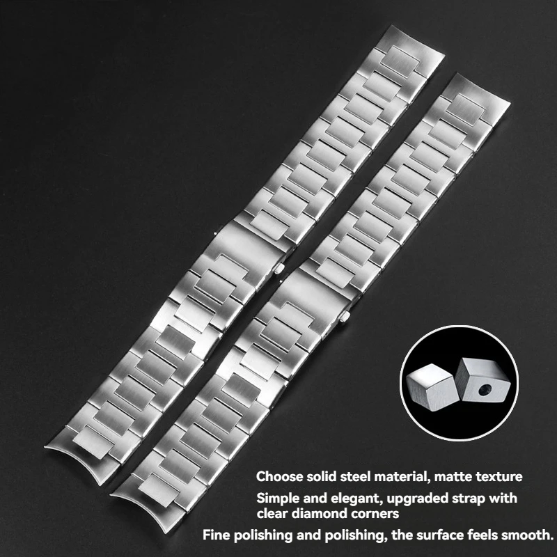316L Solid Stainless Steel Watchband 22mm For IWC Aquatimer Family IW329002 IW376804 IW376708 series Men's Quick Release Strap