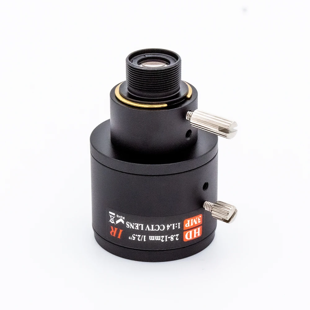 WGWK-328-12A CCTV Camera Lens 2.8-12mm 3/5MP M12-Mount Manual Zoom Focal For Industrial Digital Microscope High Quality Cameras