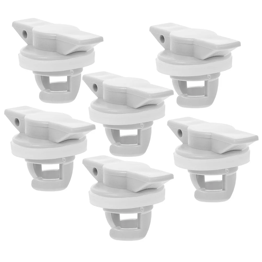 

6 Pcs Kayak Valve Cover Inflate for Inflatable Dinghy Air Lock Accessories 5X3X3CM Boat Spiral White Airing Plug Rubber Fast