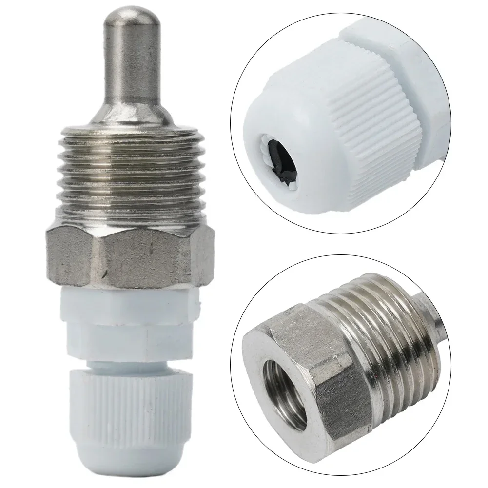 1pc 1/2 Inch Male Pipe Thread Thermowell Waterproof Temperature Sensor For Sensor Line With A Diameter Of Under 6mm