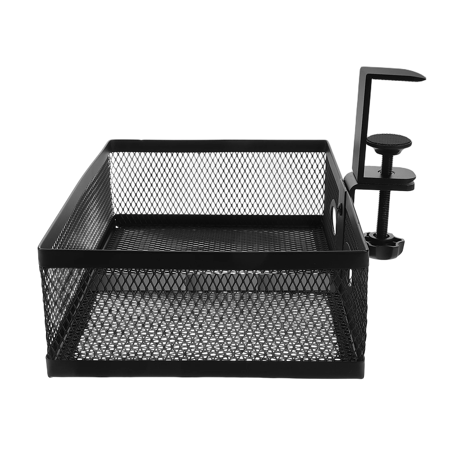 

Under Table Storage Box Hidden Desktop Organizer Multifunctional Baskets Iron Cabinet Desk Tray Rack Storage 360 Degree