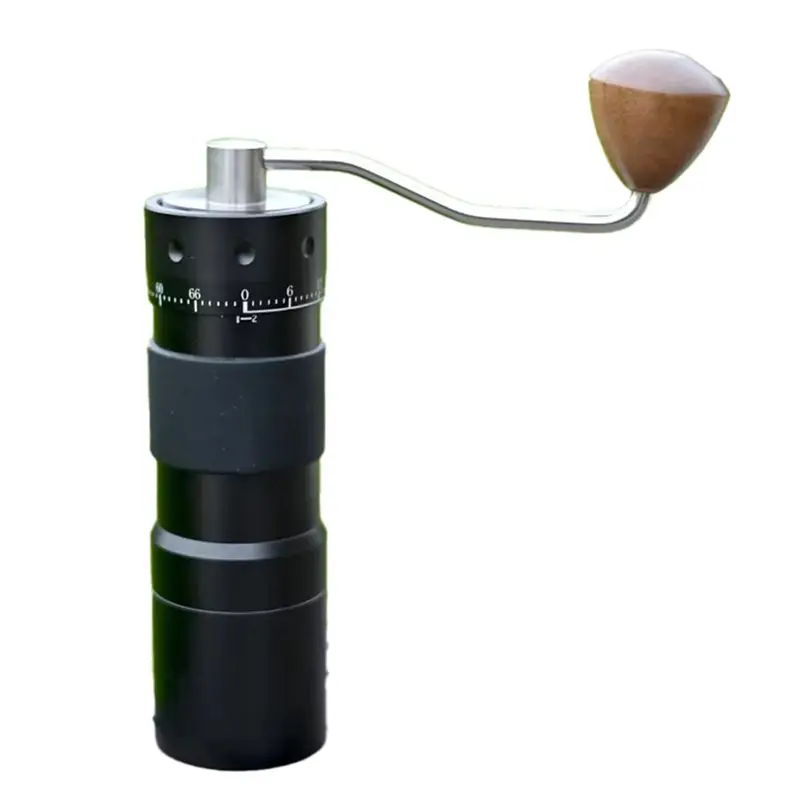 ABCA-Manual Coffee Grinder With Adjustable Seven-Star Ghost Tooth Burr Compact Household Coffee Mill External Adjustment