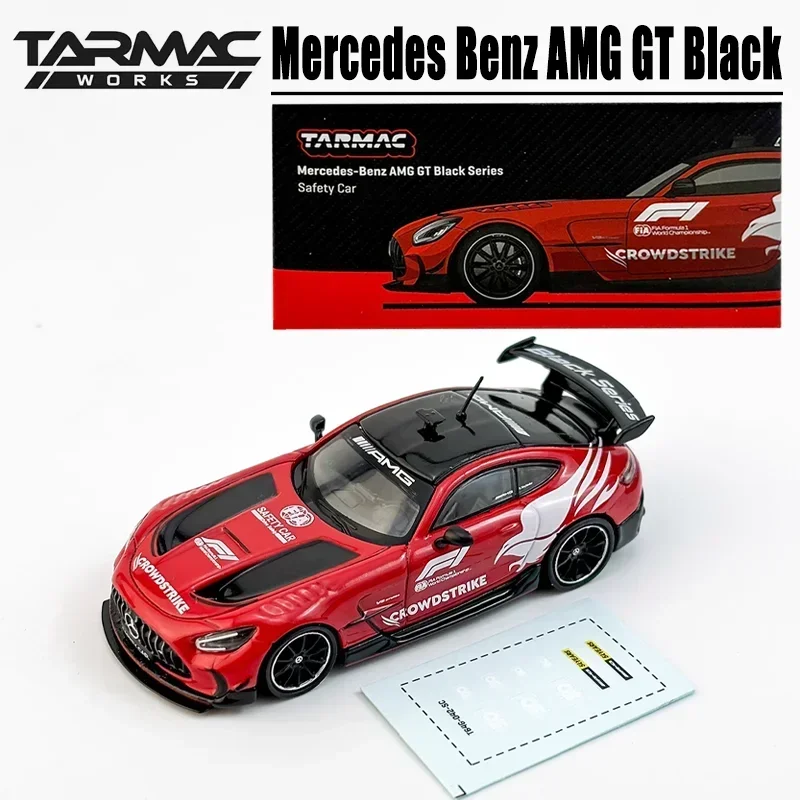 Tarmac Works 1/64 Mercedes Benz AMG GT Zabawka ze stopu czarnego Pojazd silnikowy Odlewany metal Model Prezenty