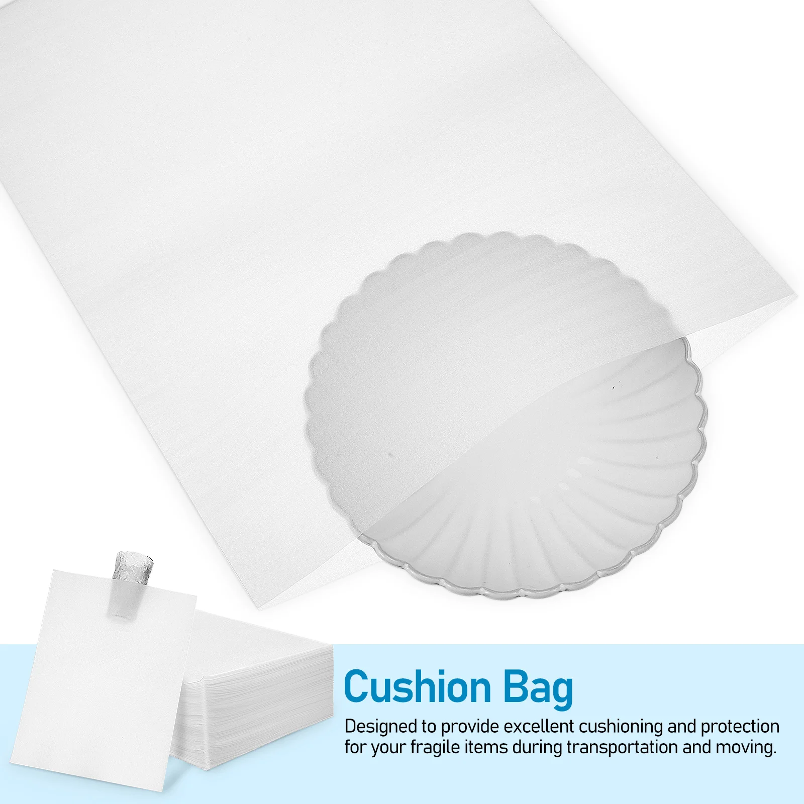 

100Pcs Foam Pouches Pearl Cotton Cushion Bags Large Capacity Foam Wraps Packaging Moving Supplies Moving Supplies,