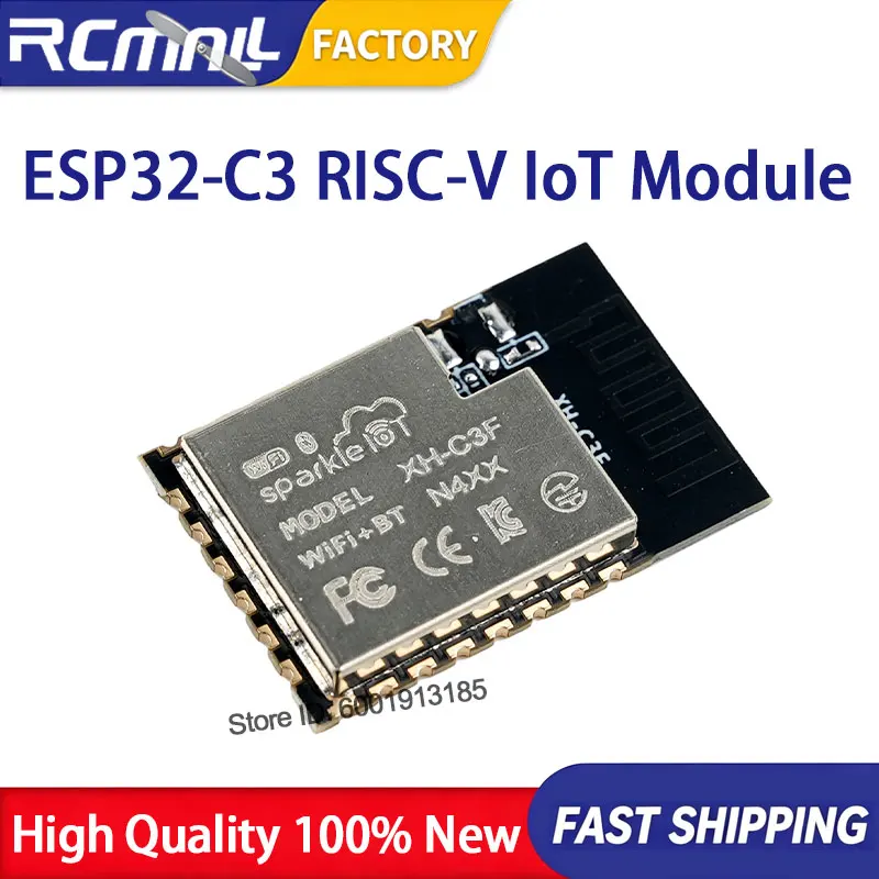 ESP32-C3F Microcontroller Module 32-bit RISC-V Single-Core Processor Wi-Fi Wireless BT 4.0 Dual-Mode IoT Board 4MB SPI Flash
