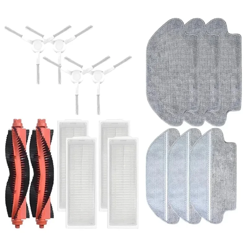 ABKR-Hepa Filter Mop Cloth Main Brush Replace For Xiaomi Robot Vacuum S10 S12 B106GL Replacement Spare Parts Accessories