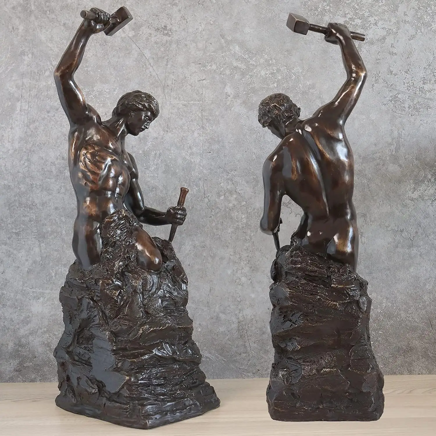 Bronze Self Made Man Sculpture -  is Perfect for Any Home or Office