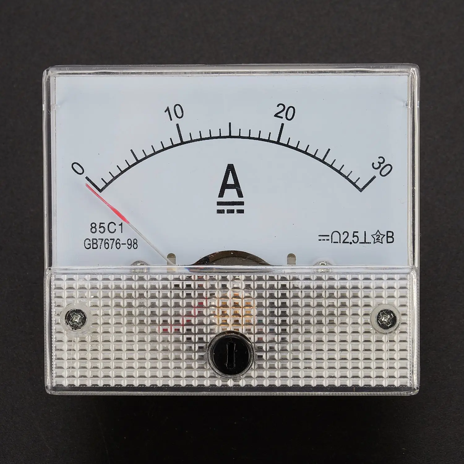 85C1-A Dc Analog Ampere Meter Panel Meter Gauge 30A Amp Gauge Current Mechanical Ammeters