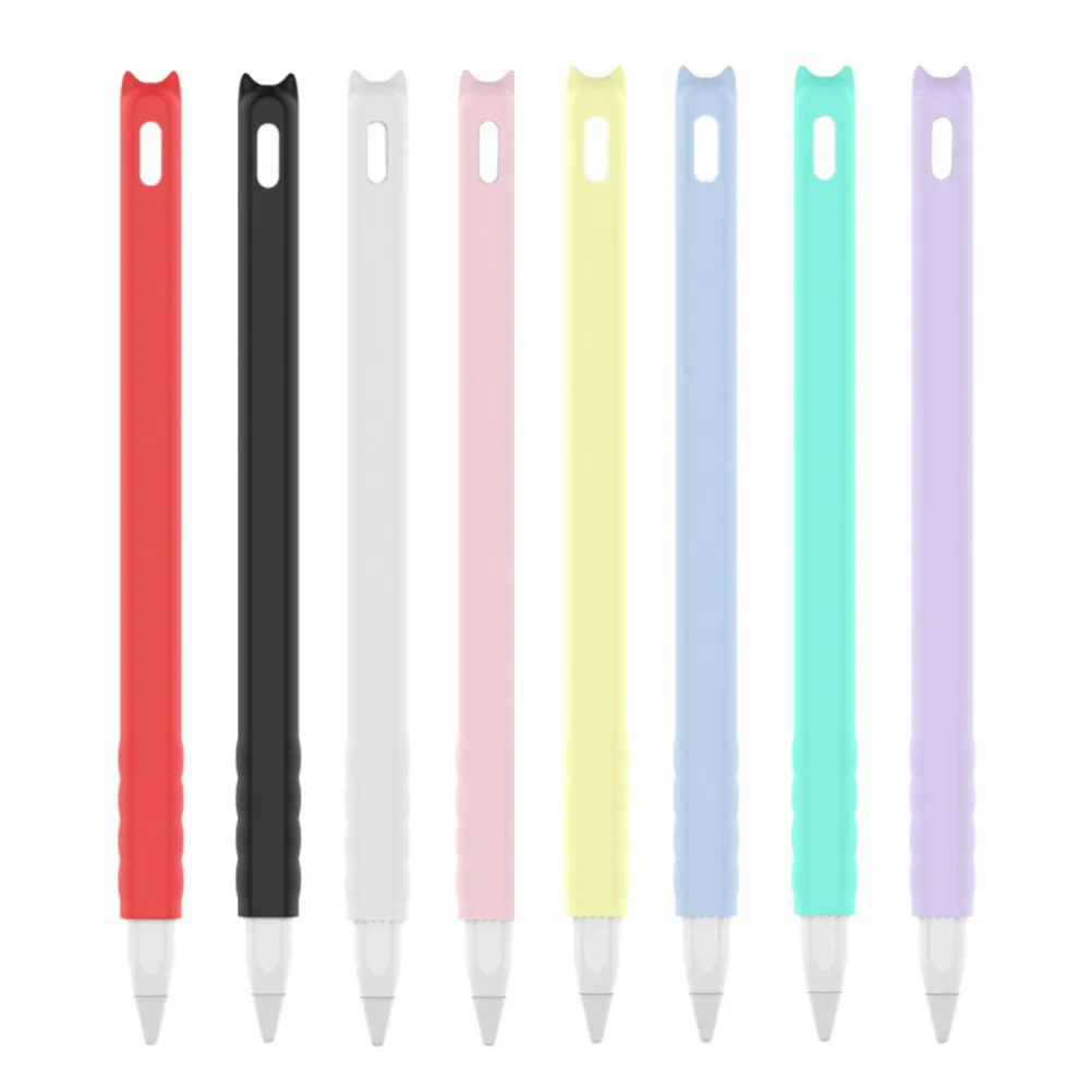 3Pcs Flexible Silicone Stylus Pen Protective Case Bundle Anti-Knock Anti-Lost Nib Cover Skin for Digital Pencil Accessories