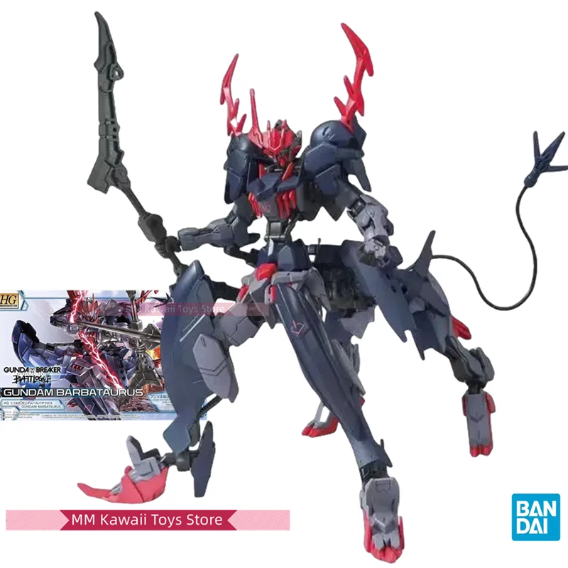 Bandai Genuine Gundam Model Kit Anime Figure HG 1/144 Gundam Barbataurus Collection Gunpla Anime Action Figure Toys for Children