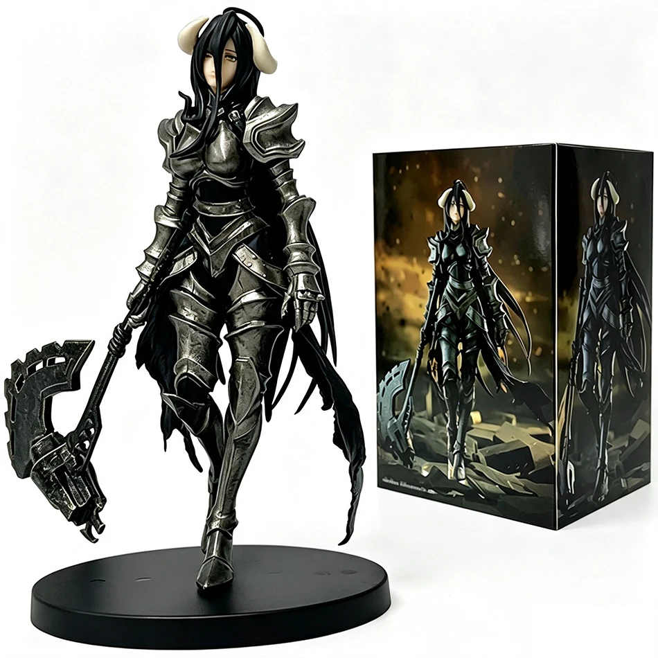 18cm Anime Overlord Figur Albedo Partykleid-Serie Actionfigur PVC Desktop Auto Dekoration Sammlerstück Modell Spielzeug Geschenk