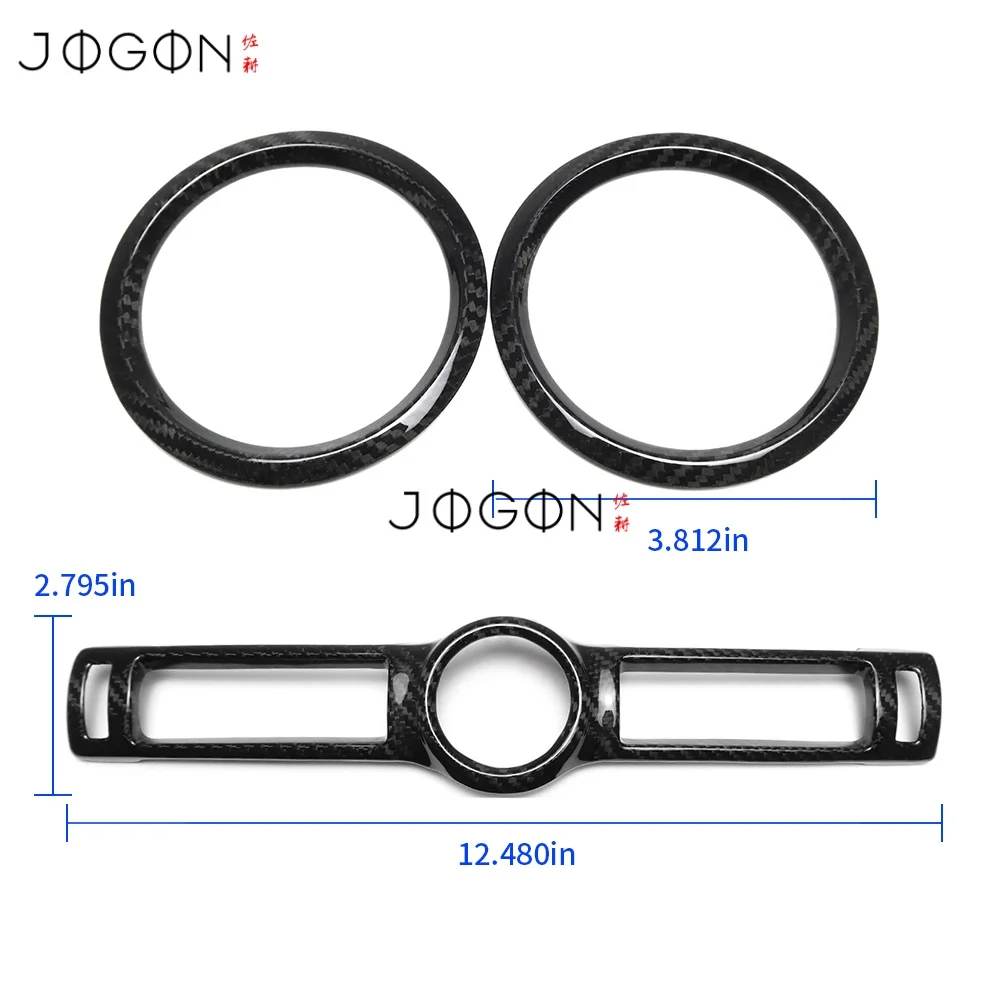 Carbon Car Interior Upgrade Dashboard Clock Ring & Side Air Vent Cover Trim For Lexus IS300 IS350 IS500 IS F Sport 2021-2024