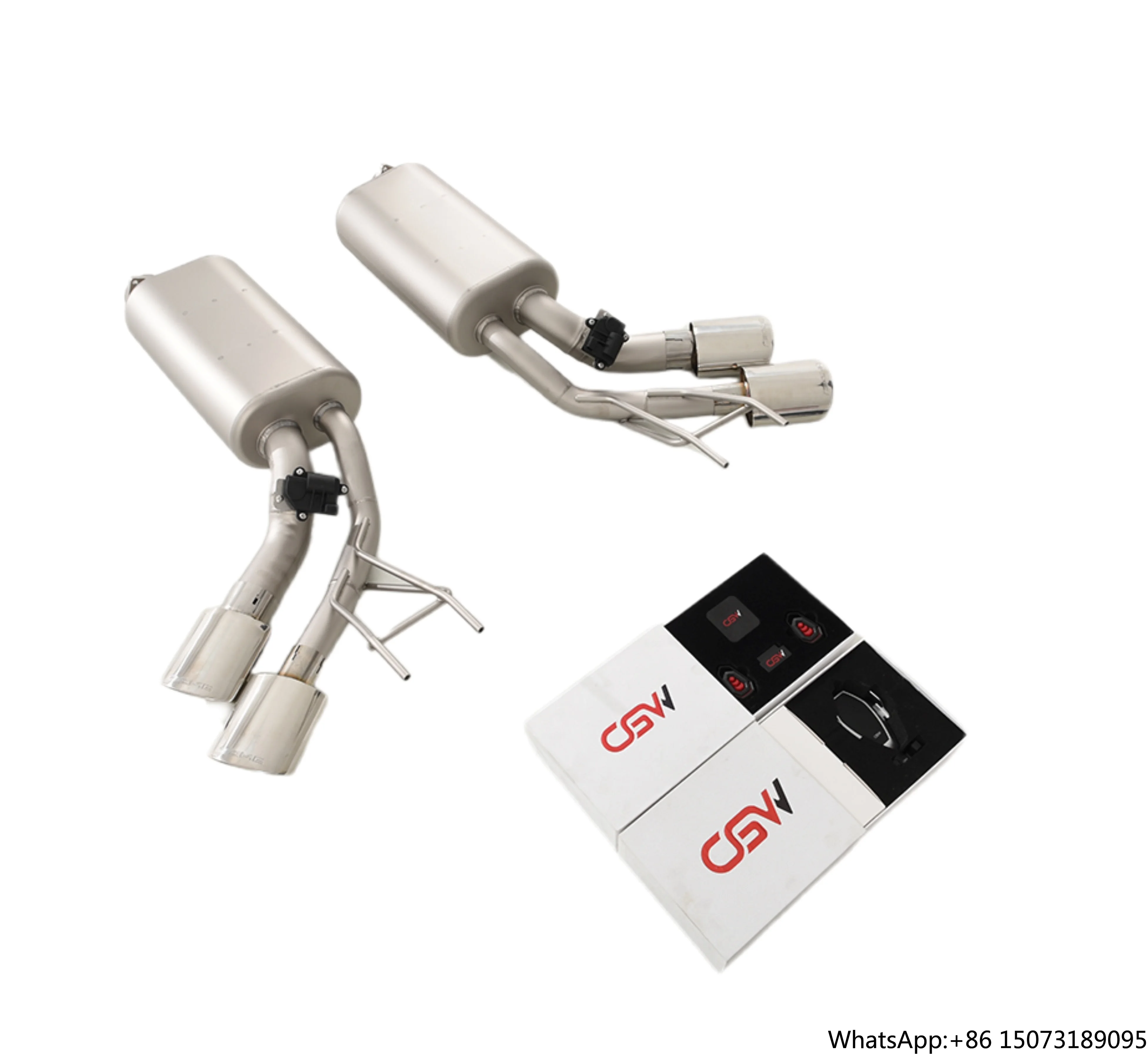 

Заводская цена, простая установка, система выхлопных труб из нержавеющей стали с глушителем, четырехканальные насадки на глушитель для G65