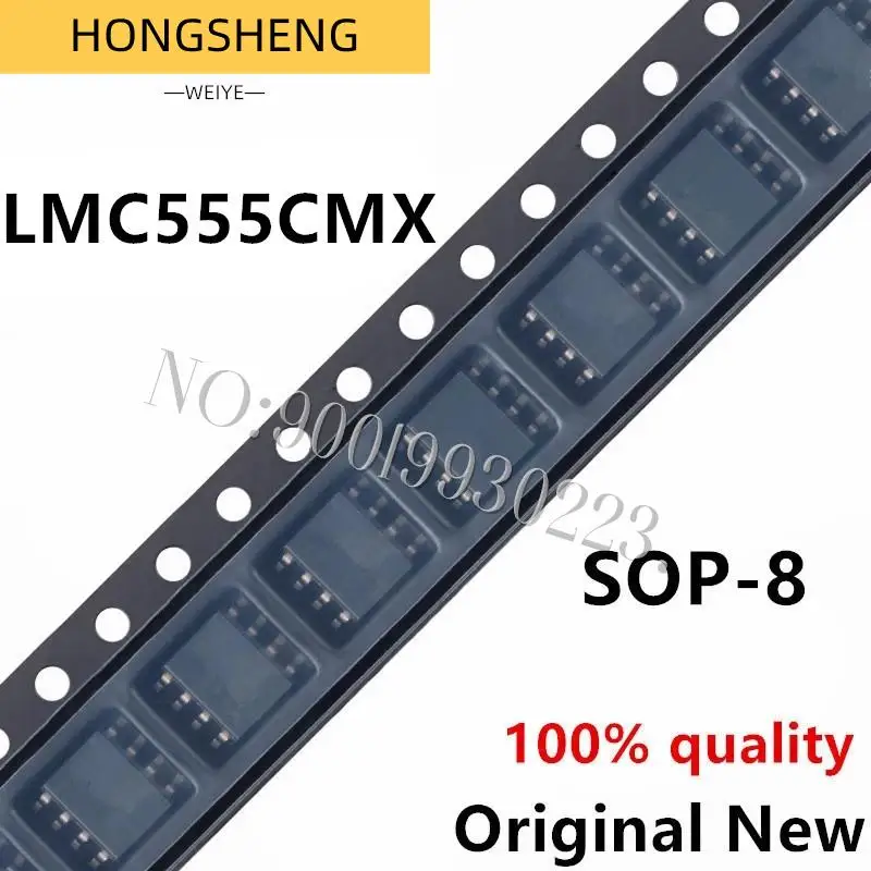 100% New 10pcs/lot  LMC555 LMC555CMX 555CM SOP-8 CMOS Timer IC 100%new