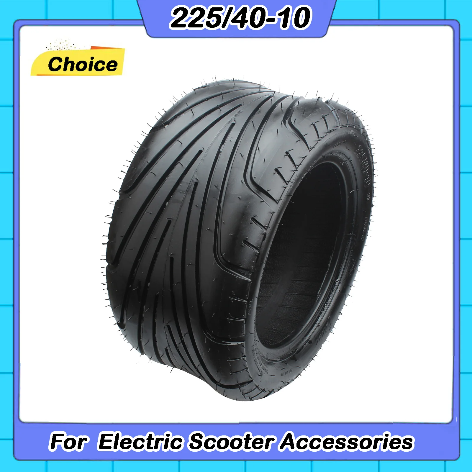 

Citycoco 225/40-10 Tubeless Tire Vacuum Road Tire For Citycoco Electric Scooter Motorcycle 10Inch Motor Wheel Tire