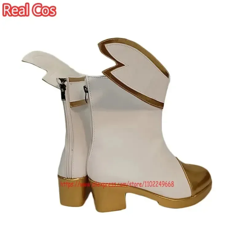 

♥ New 2025 RealCos Game LOL Star Guardian Seraphine Cosplay Boots Shoes Prop High Heel Halloween Accessories Made t ★ Bear House