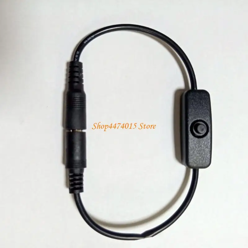 K1AA DC5.5X2,1 mm männlich weibliches Stromkabel für kleine elektronische Geräte mit Knopf