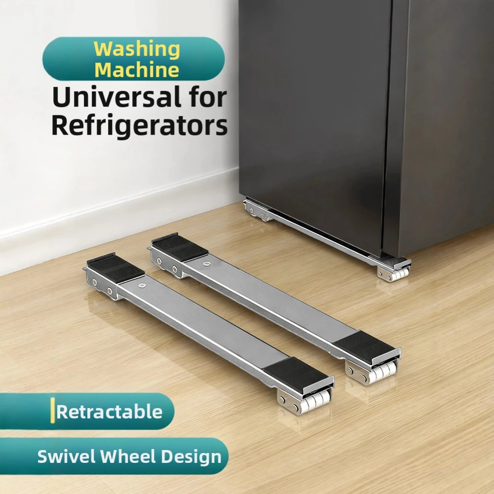 Transport Roles Washing Machine Base Frame Shockproof Pad Height Bracket Wheels Mobile Base Furniture Shock- Proof Support