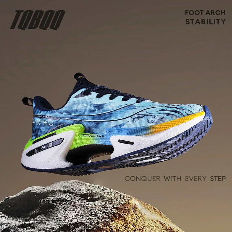 

Professional Marathon Running Shoes For Men Carbon Fiber High Elastic Women Lightweight Cushion Sneakers Workout Sports Trainers