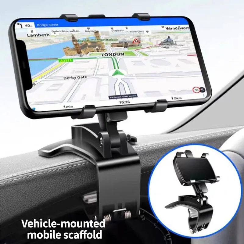 

3 in1 Universal Dashboard panel Car Phone Holder Clip GPS Mount Stand Display phone accessories Support For iphone13 pro xiaomi