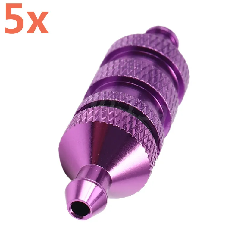 5Pcs/Lot HSP Aluminum Fuel Filter Nitro Engine Parts 80118 Fuel Tank Spare Part For 1/8 RC Model Car