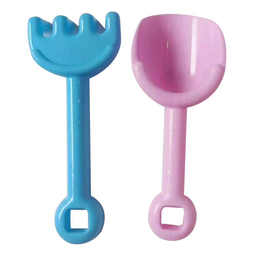 Juego de rastrillo con pala para dragado de arena para playa, plástico duradero, seguro para niños, pequeño, ligero, regalo creativo, juego de playa, 1 Juego