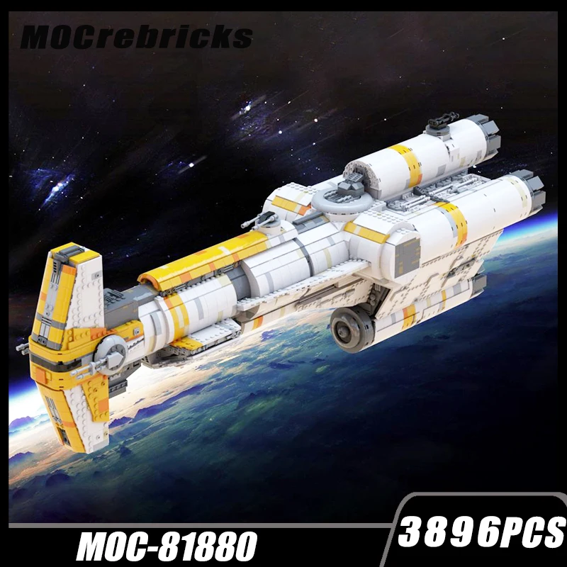 

Space War Movie Series Hammerhead Corvette Spaceship MOC Building Block DIY Model Brick Toys Educational Kid Christmas For Gifts