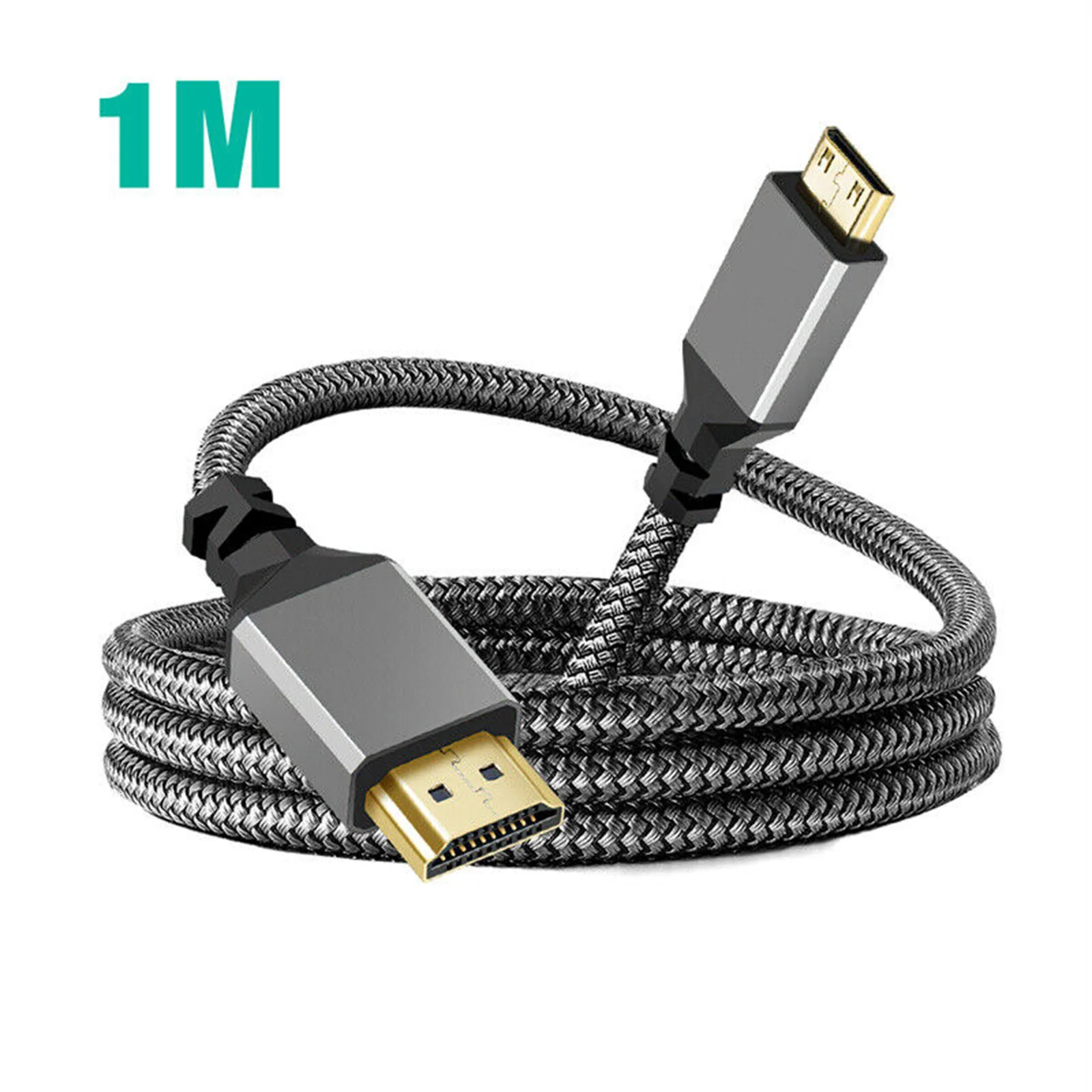 4K/60Hz 1080p MINI HDMI-compatible To HDMI-compatible Convertsion Cable Line 18Gbps Fast Transmission For HDTV Tablet Camera